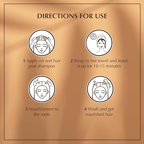 Miniatura 4 de Vatika Naturals Mascarilla capilar de aceite caliente, aceite de coco tropical y ricino y multivitamínico para seco, dañado, nutrición y