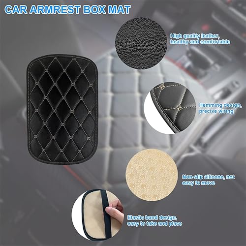 Miniatura 9 de Cojín universal para consola central de automóvil, impermeable, para automóviles, vehículos, SUV, comodidad, accesorios interiores de automóvil para