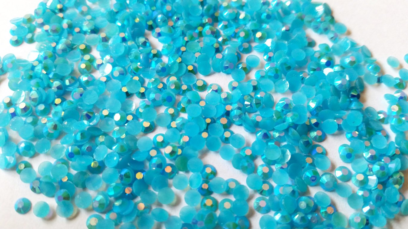 BESTDO 1500pcs Crystal Flat Back DIY 3D Nail Art Decorations 4mm (Light Purple)