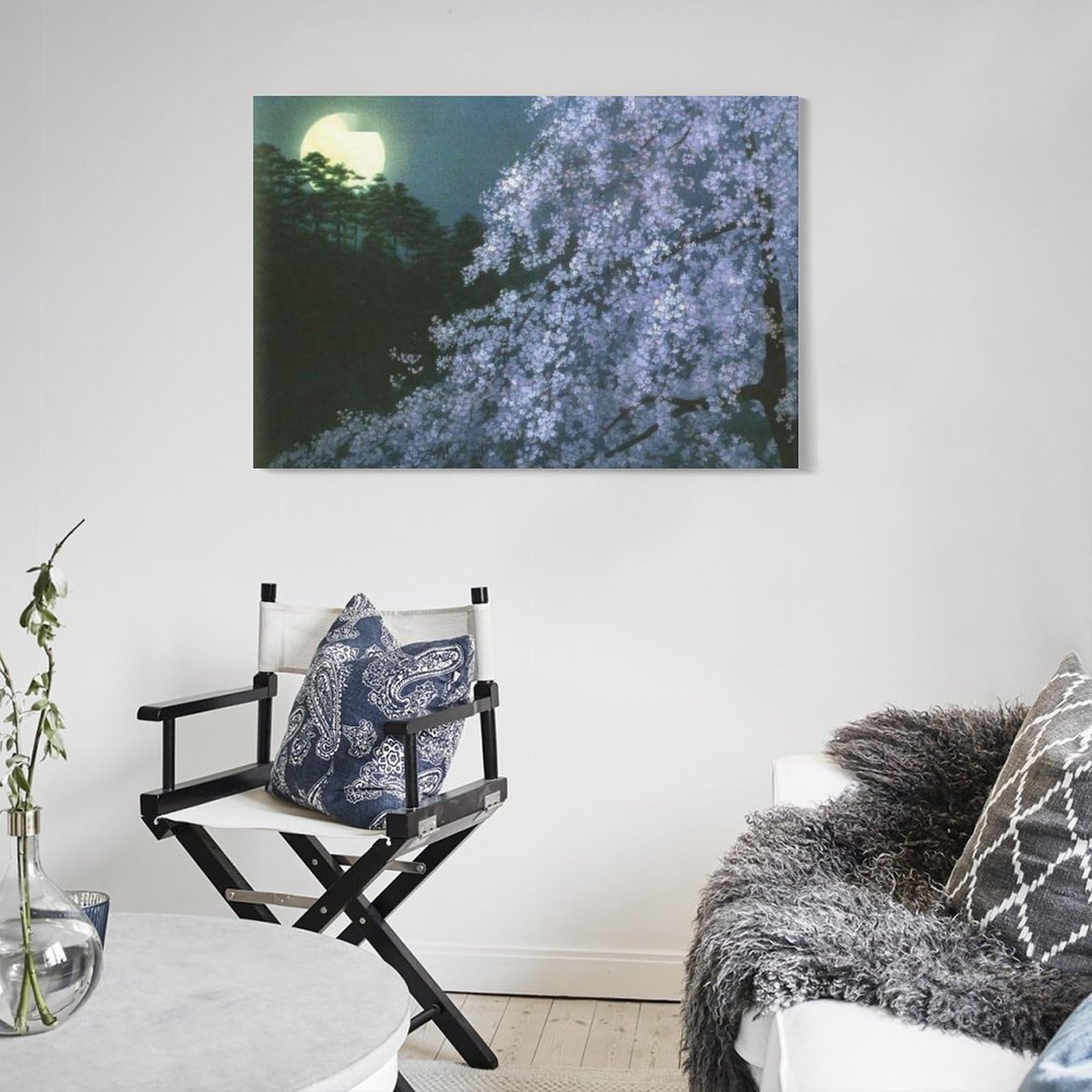 Amazon.co.jp: 東山魁夷 宵桜 風景画 ポスター アート6 印刷