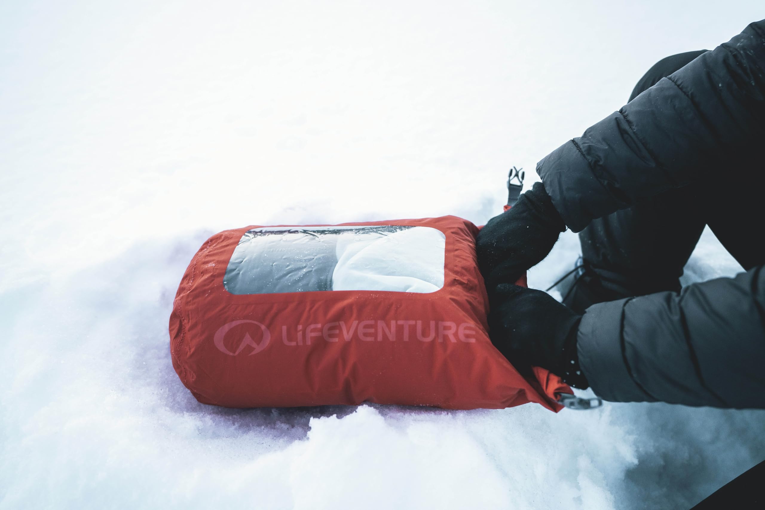 Lifeventure Stormlight, sacca impermeabile in silicone Rip-Stop 70D con cuciture completamente nastrate, chiusura arrotolabile, impermeabile, per viaggi avventurosi
