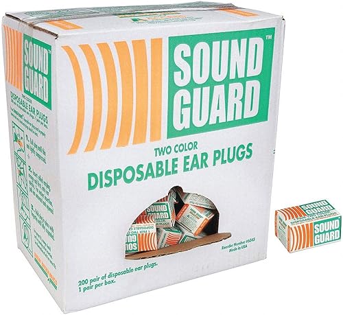 AbilityOne - 6515001376345 - Tapones para los oídos de espuma SoundGuard™ - 200 Unidades