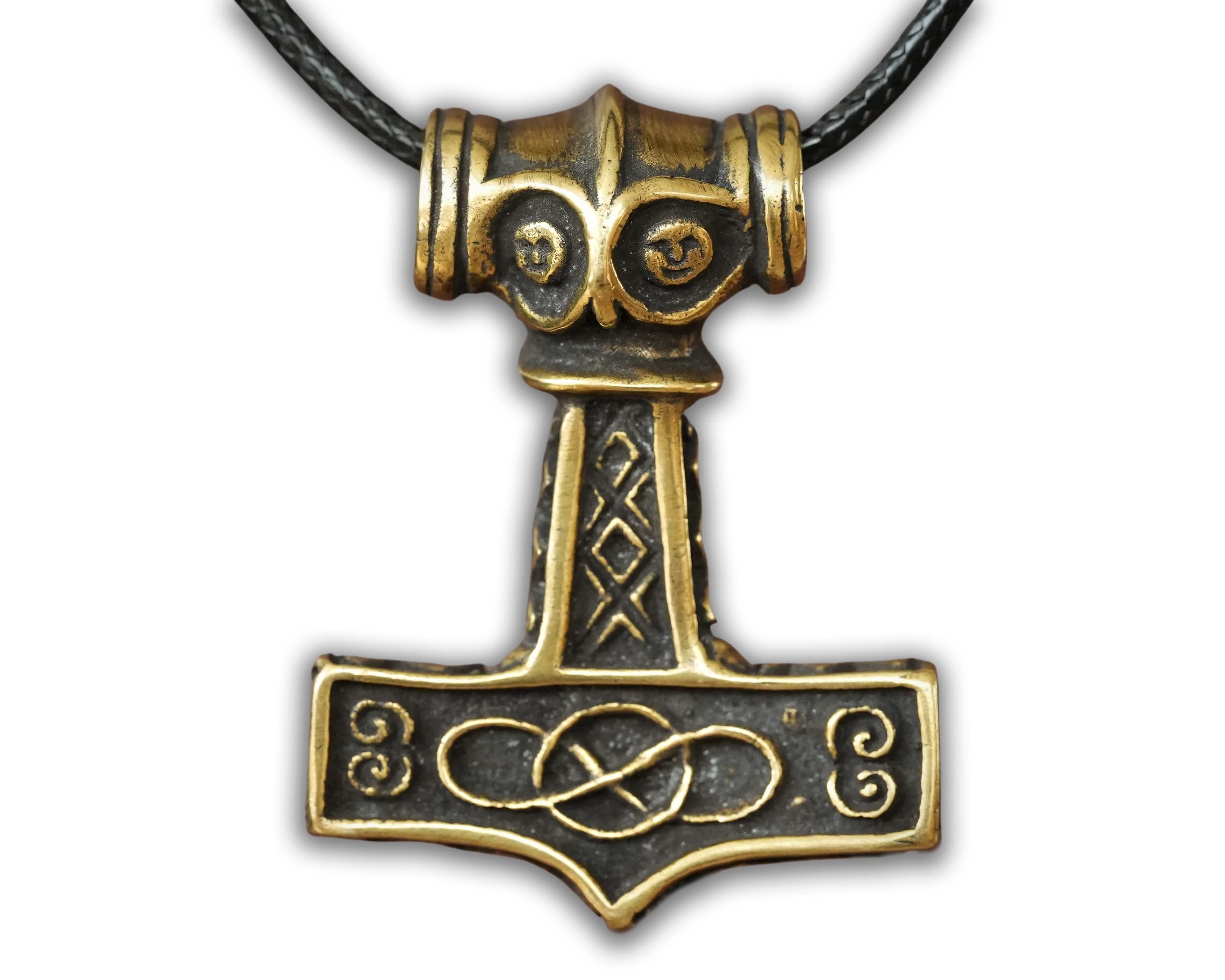 Baldur Jewelry - Thors Hammer Necklace Pendant Mjölnir - Viking Norse Thor Hammer Pendant Viking Jewelry - Thor Necklace - Thor Gifts for Men - Viking Necklace for Men