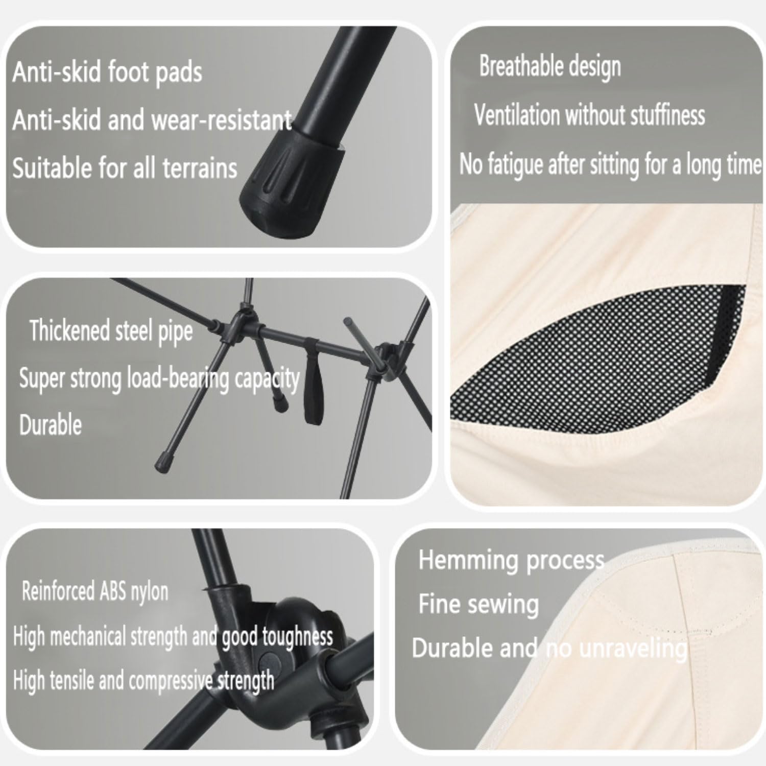 Campingstuhl Hochlehner faltbar 120 kg Klappstuhl Camping leicht Angelstuhl klappbar Klappstuhl Outdoor mit Tragetasche Faltstuhl Ultraleicht Campingstuhl klappbar für Picknick Outdoor Wandern