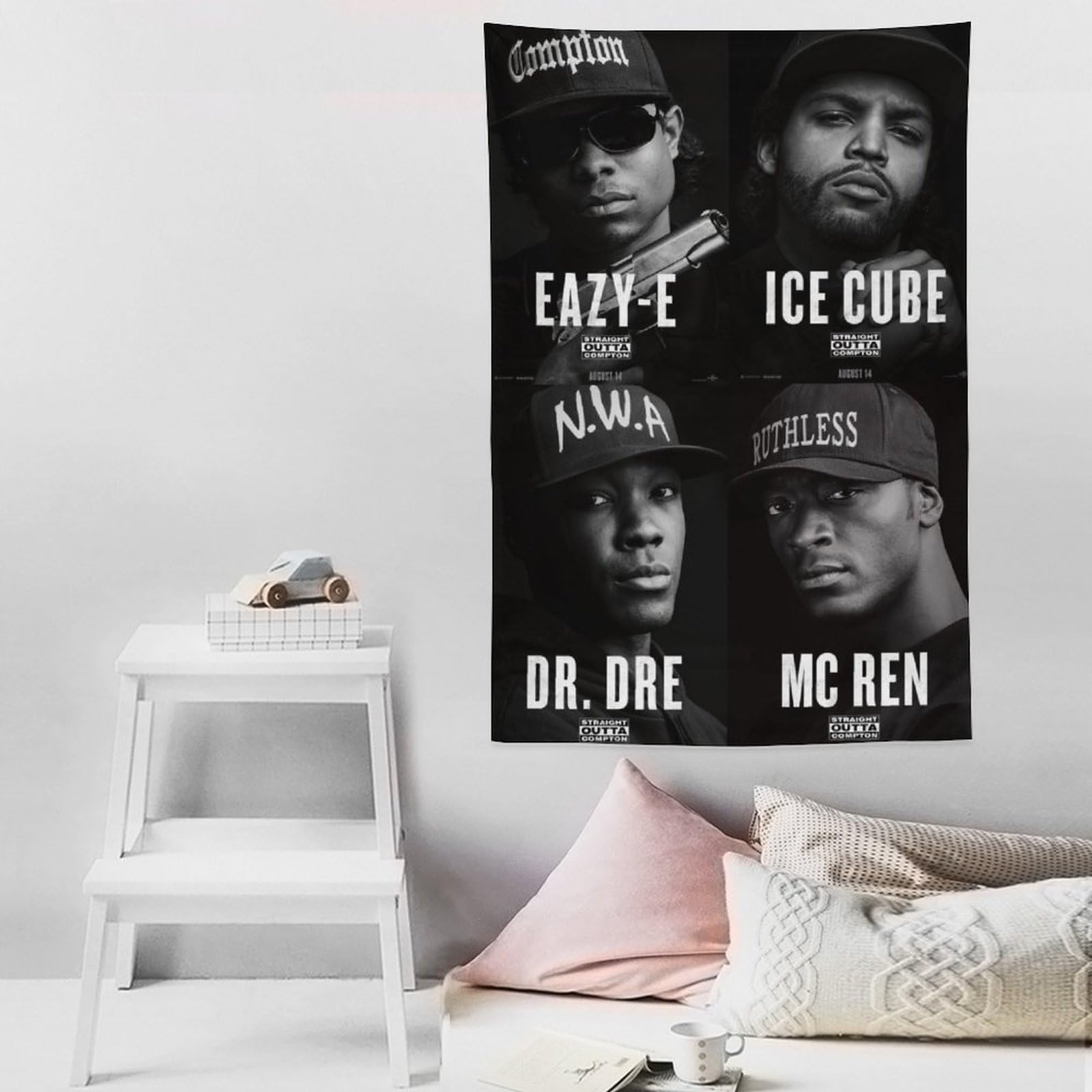 Poster con stampa artistica artistica da parete, motivo: cantante rap, hip hop, tutte le stelle, 152,4 x 228,6 cm