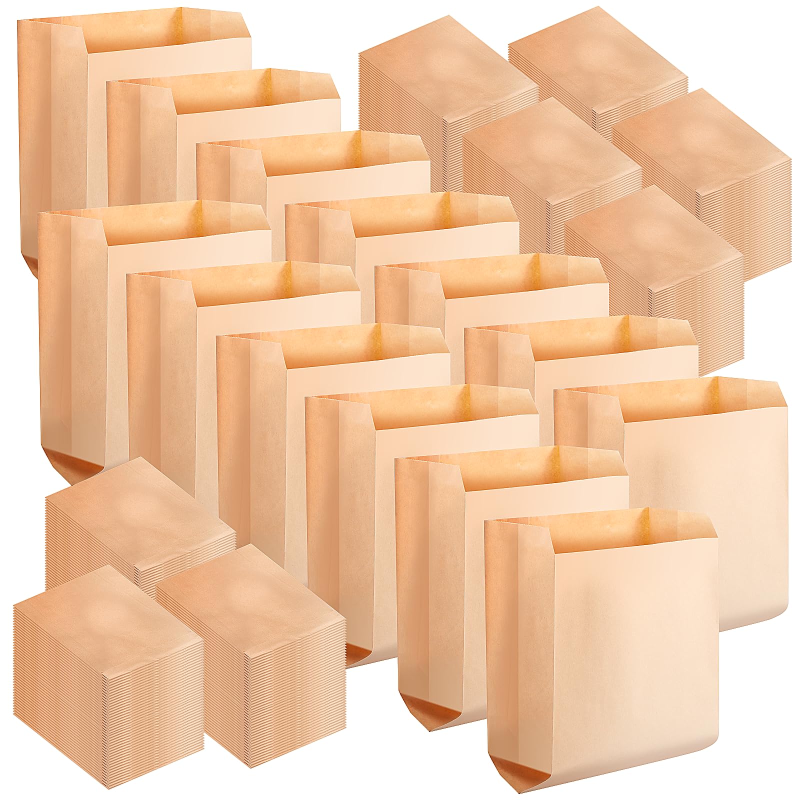 300 bolsas de papel kraft encerado para higiene femenina, dispensadores personales para baños, negocios, 7.5 x 10 pulgadas, bolsas de papel para contenedores de residuos, bolsas para desechar toallas sanitarias, bolsa kraft