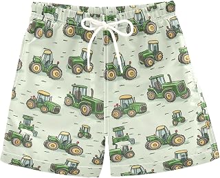 Boccsty Blue Ice Cream Boys Swim Trunks Baby Kids Swimwear Summer Toddler Beach Board Shorts 2T-XL
