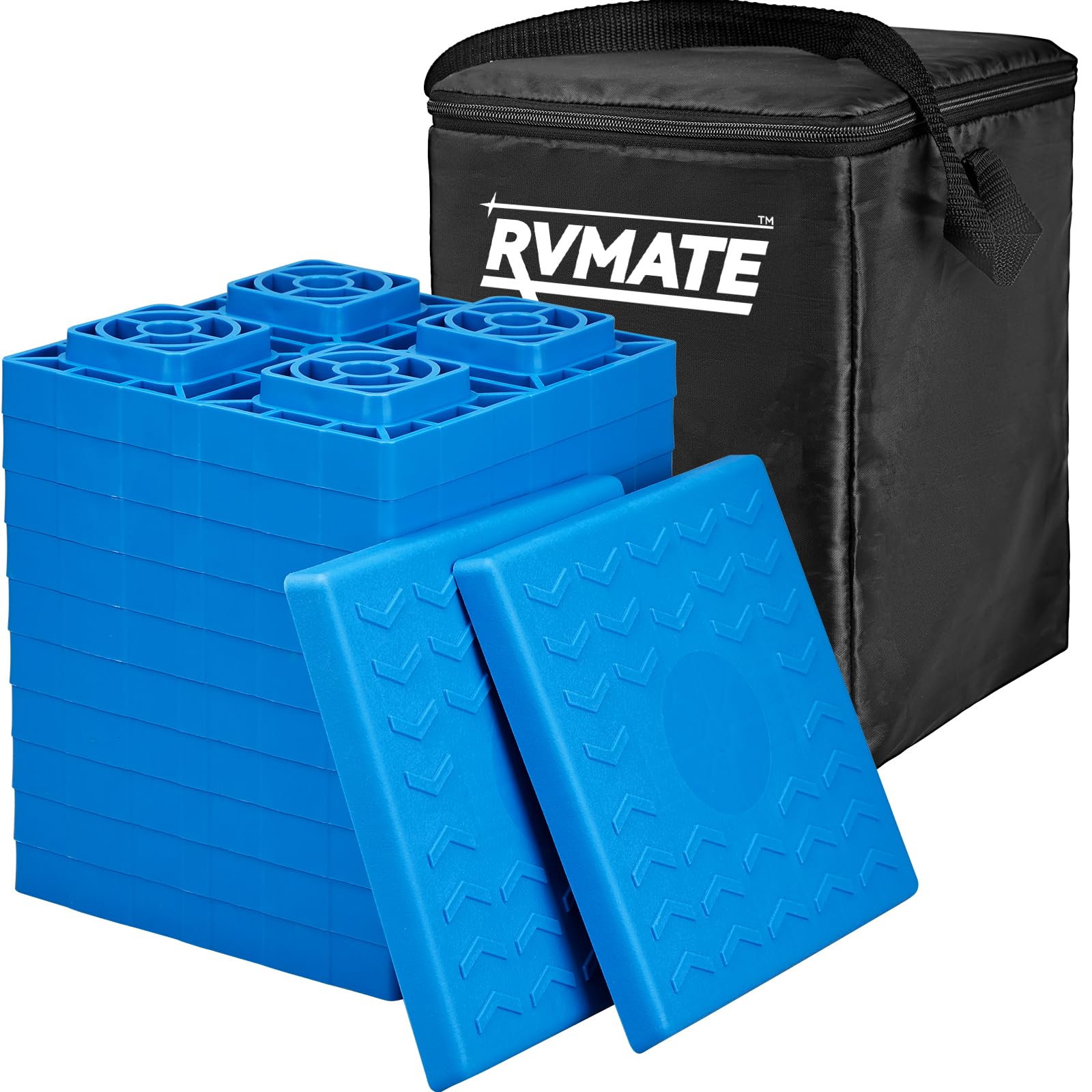 Rvmate Rv Leveling Blocks 12 Pack Heavy Duty Camper Leveling ...
