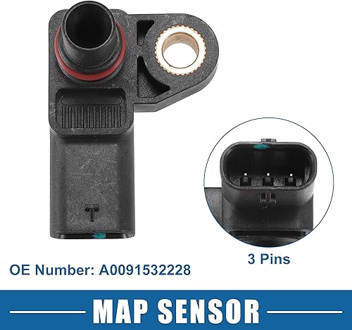 Miniatura 5 de Sensor No.A0091532228 de la presión del MAP de la admisión de aire cabido para Mercedes-Benz CLA250