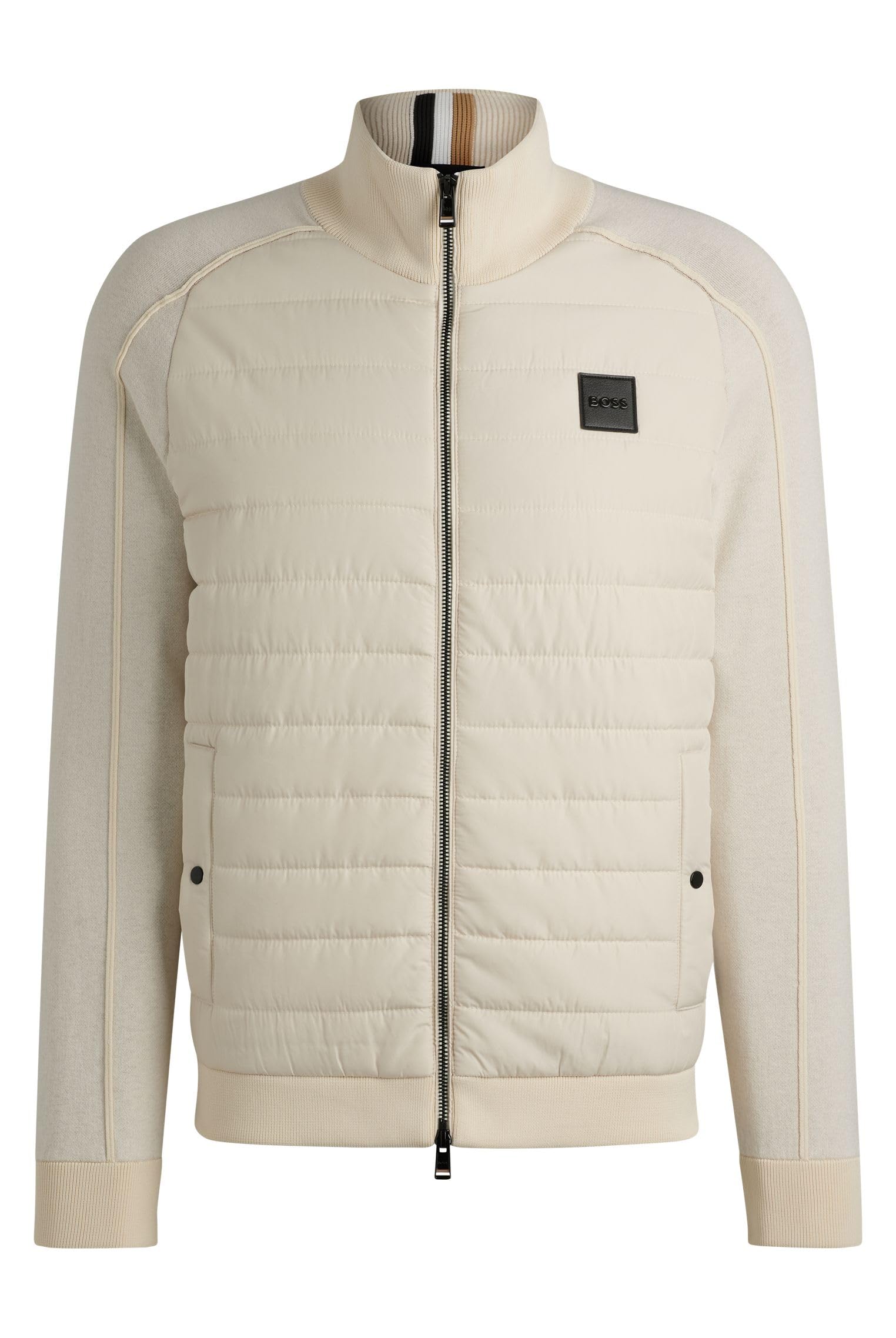 HUGO BOSS ジャケット Amazon.co.jp: [BOSS] [ボス] ロゴ パッチ ミックスマテリアル