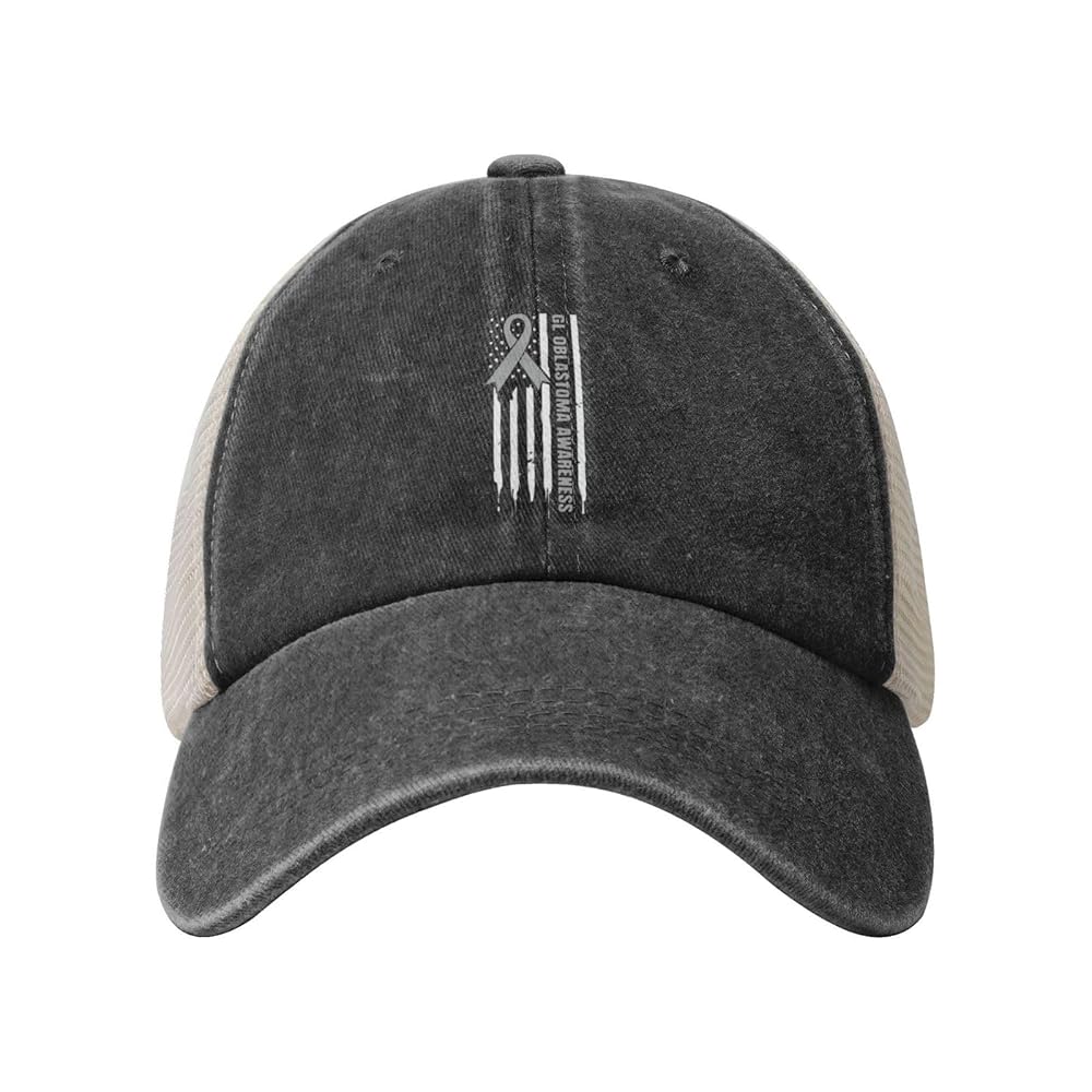 BXDEOOPWE Glioblastoma Awareness Outdoor Washed Denim Mesh