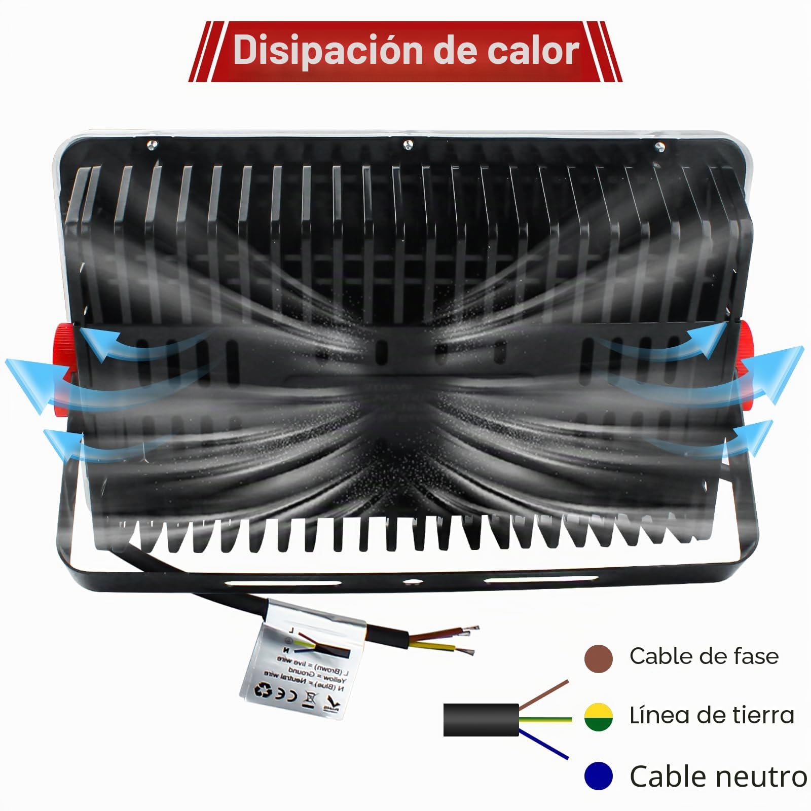 CREATESTAR Focos LED Exterior 200W 2 Piezas, IP66 Impermeable Proyector LED Exterior, foco exterior de 20000LM Floodlight, foco blanco frío de 6500K, luz de inundación para almacén, jardín, patio