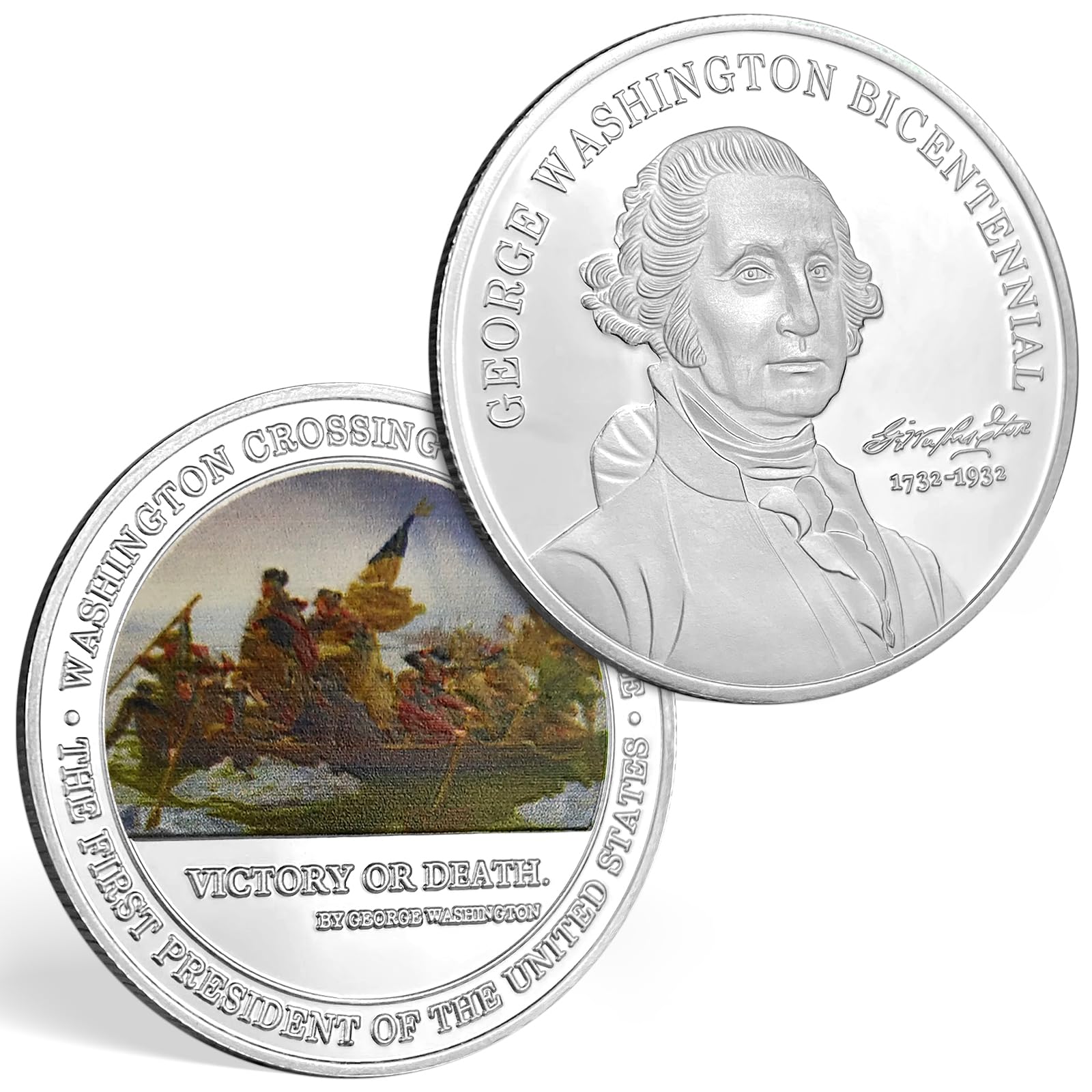 US President Challenge Coin George Washington 1732-1932 Bicentennial Commemorative Coin Gift
