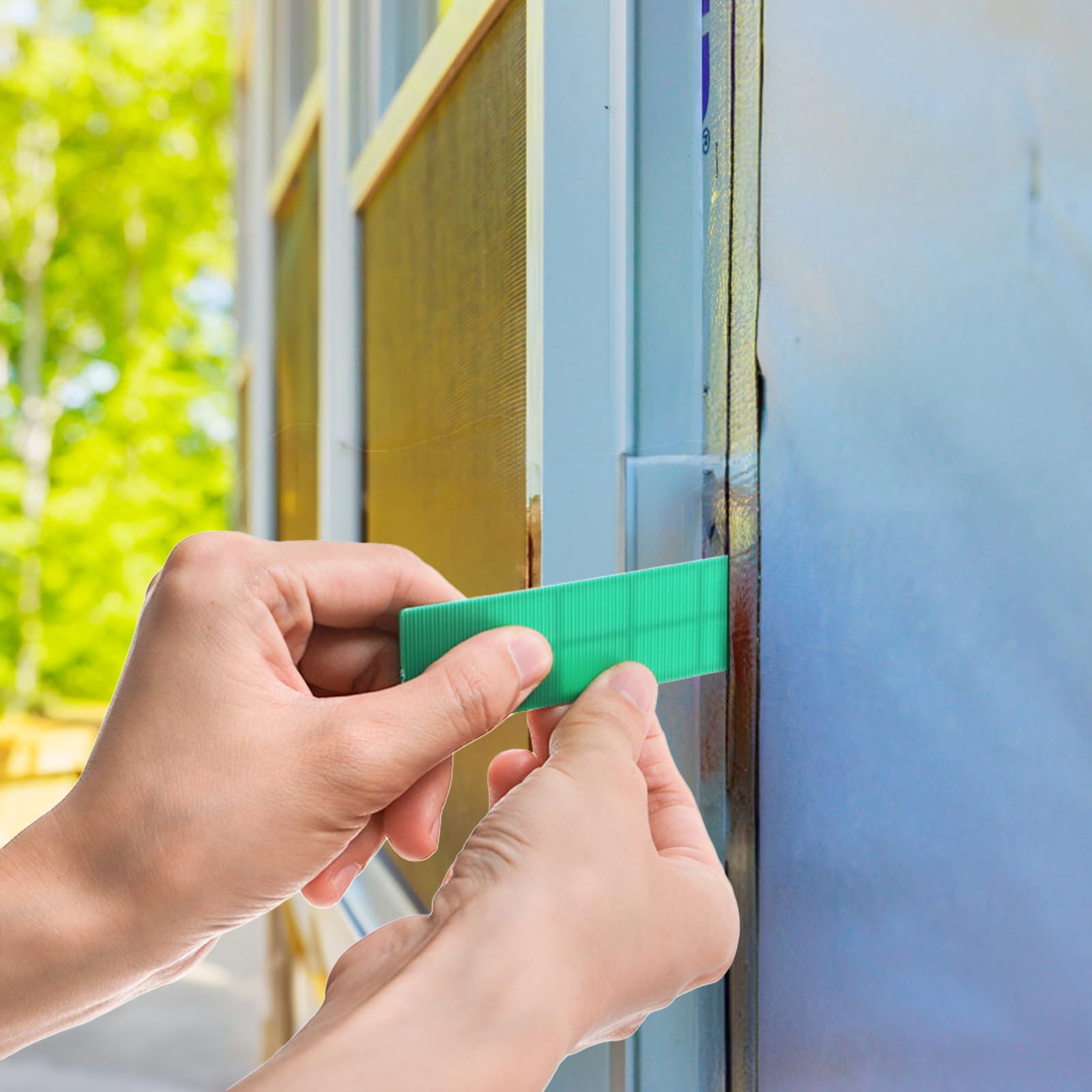 Okllen 300 Pcs Plastic Flat Shims For Leveling, 6 Size