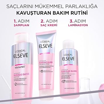 L'Oreal Paris Elseve Glycolic Gloss Smoothing Conditioner 150 ml for Perfect Shine