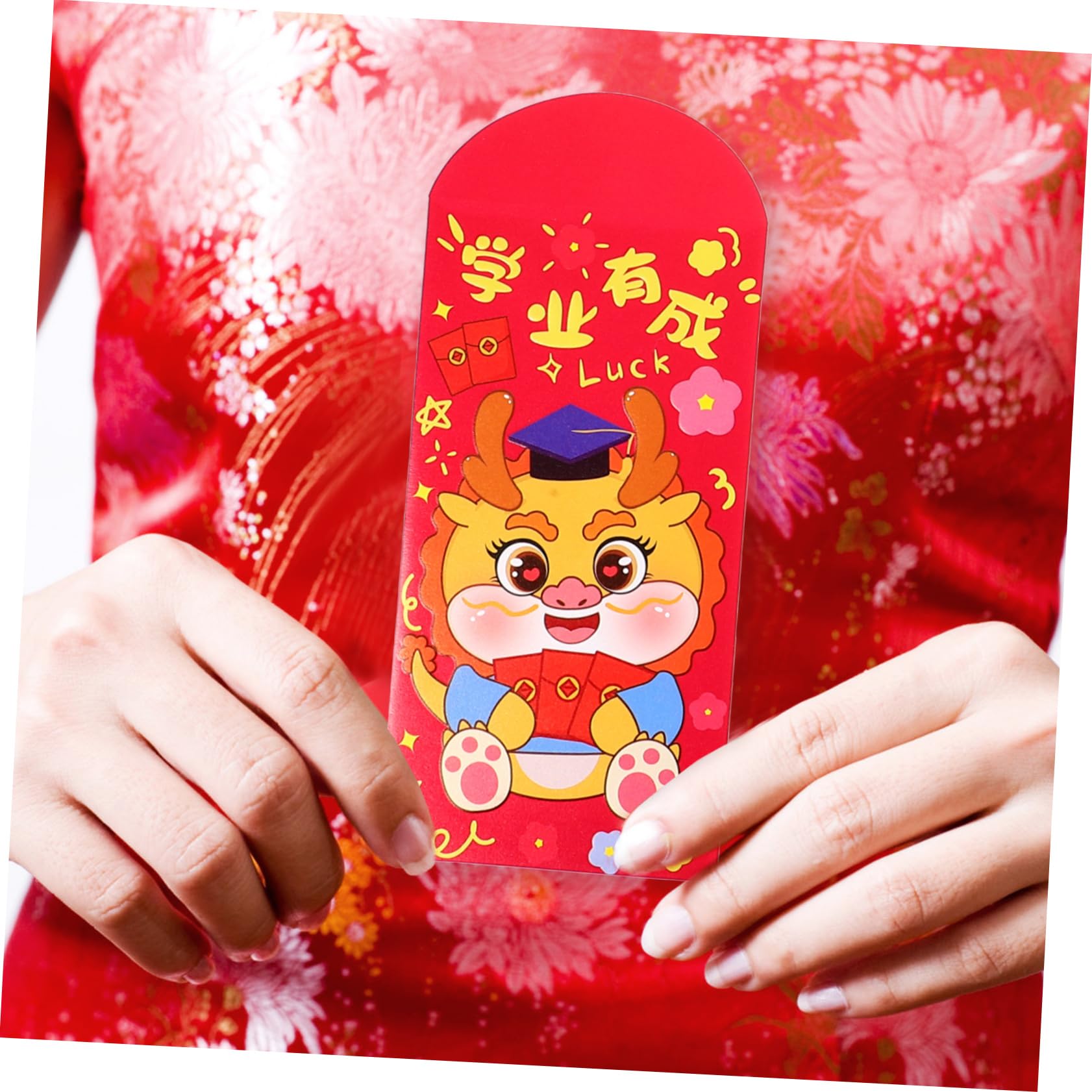 SHINEOFI Decoración Bolsillo Rojo Tradicional Sobres De Dinero Para Efectivo Decoration Bolsas De Año Nuevo Lunar Paquete Sobre De Dinero Rojo Copla Papel 30 Piezas X 4