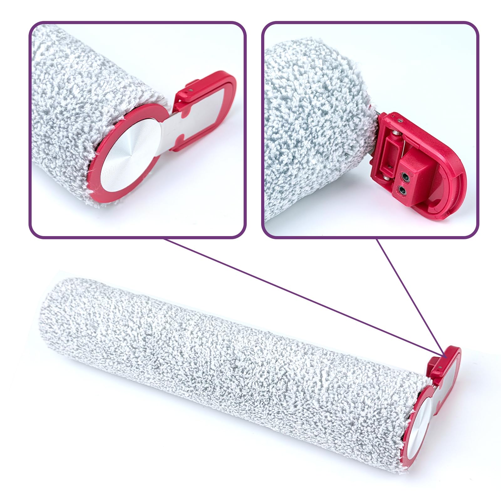 Kit de 5 cepillos de rodillo compatible con aspiradora Eureka FloorShine