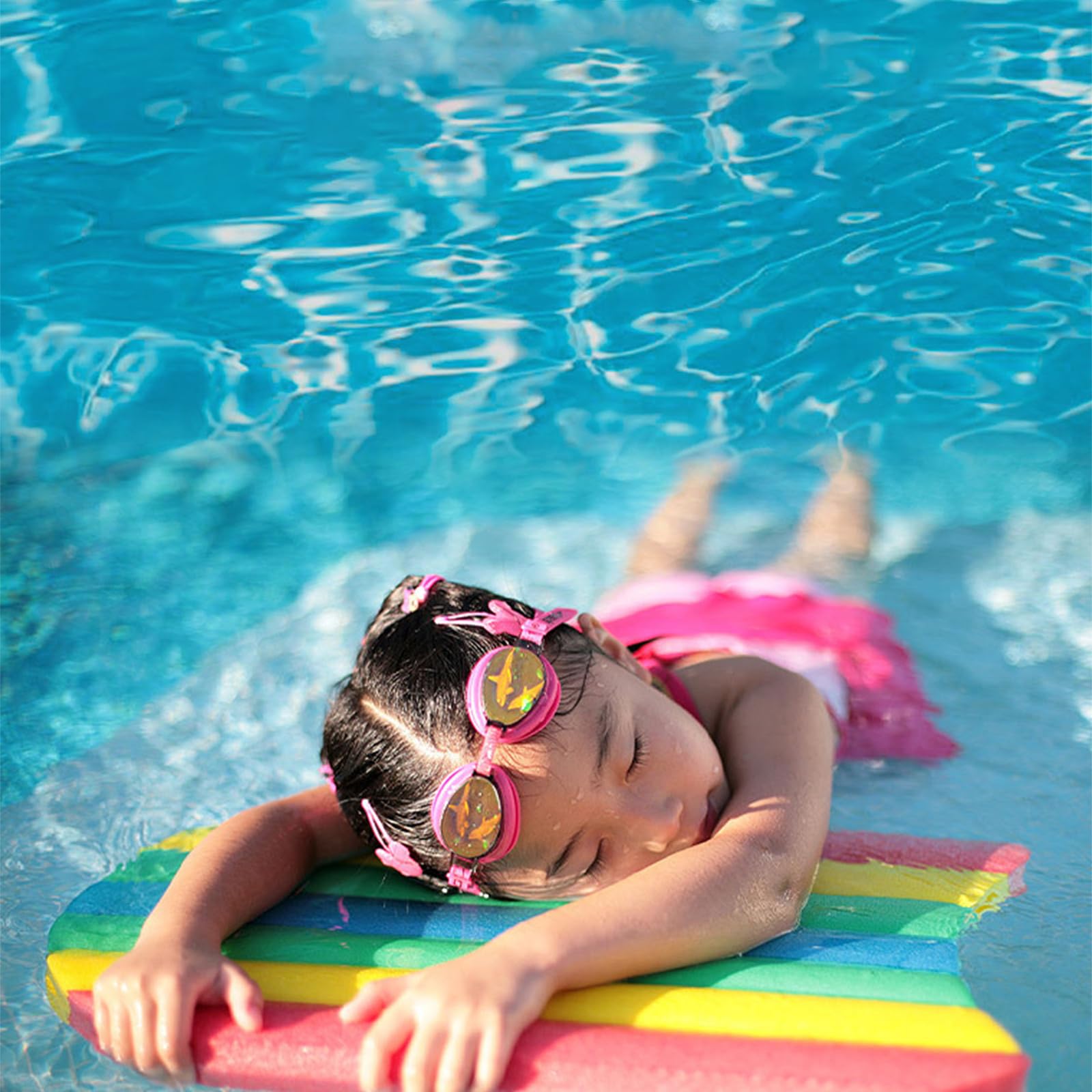 Lot 6 Disques Flottants Natation Enfant EVA - 3-7 Ans - Pas De Gonflage - Piscine Plage - Apprentissage