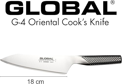 Miniatura 4 de Global G-4 cuchillo clásico de 7 pulgadas chef oriental de acero inoxidable 7 pulgadas acero inoxidable