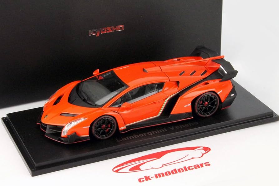 京商オリジナル 1/43 Lamborghini Veneno (マットブラック/レッドライン) 完成品 9jupf8b Amazon | 京商オリジナル 1/43 Lamborghini Veneno (マット