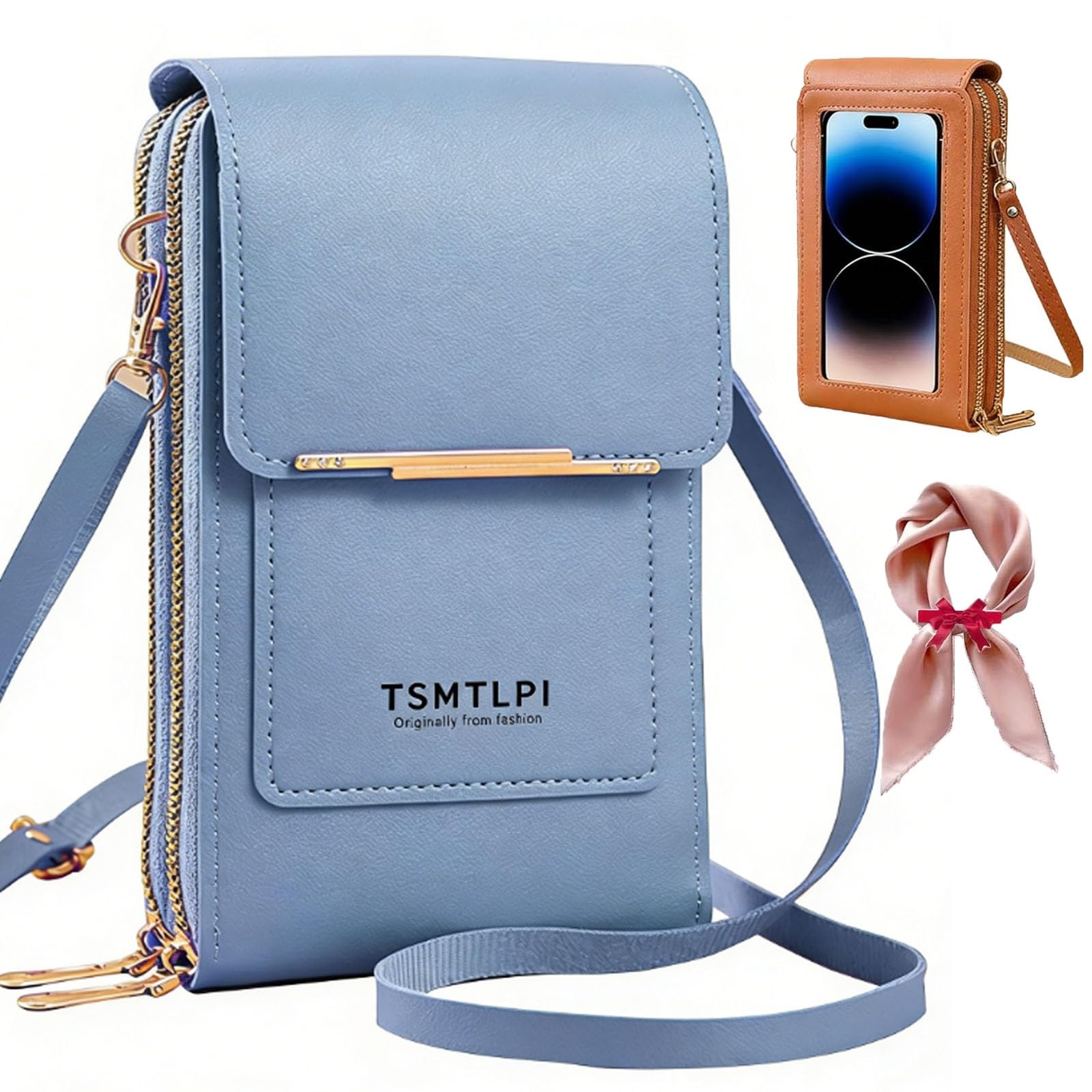 2026 Small Touchscreen Phone Crossbody Bag for Women,Anti-Theft Leather Messenger Bag Rfid Block Mobile Phone Purse — view 11