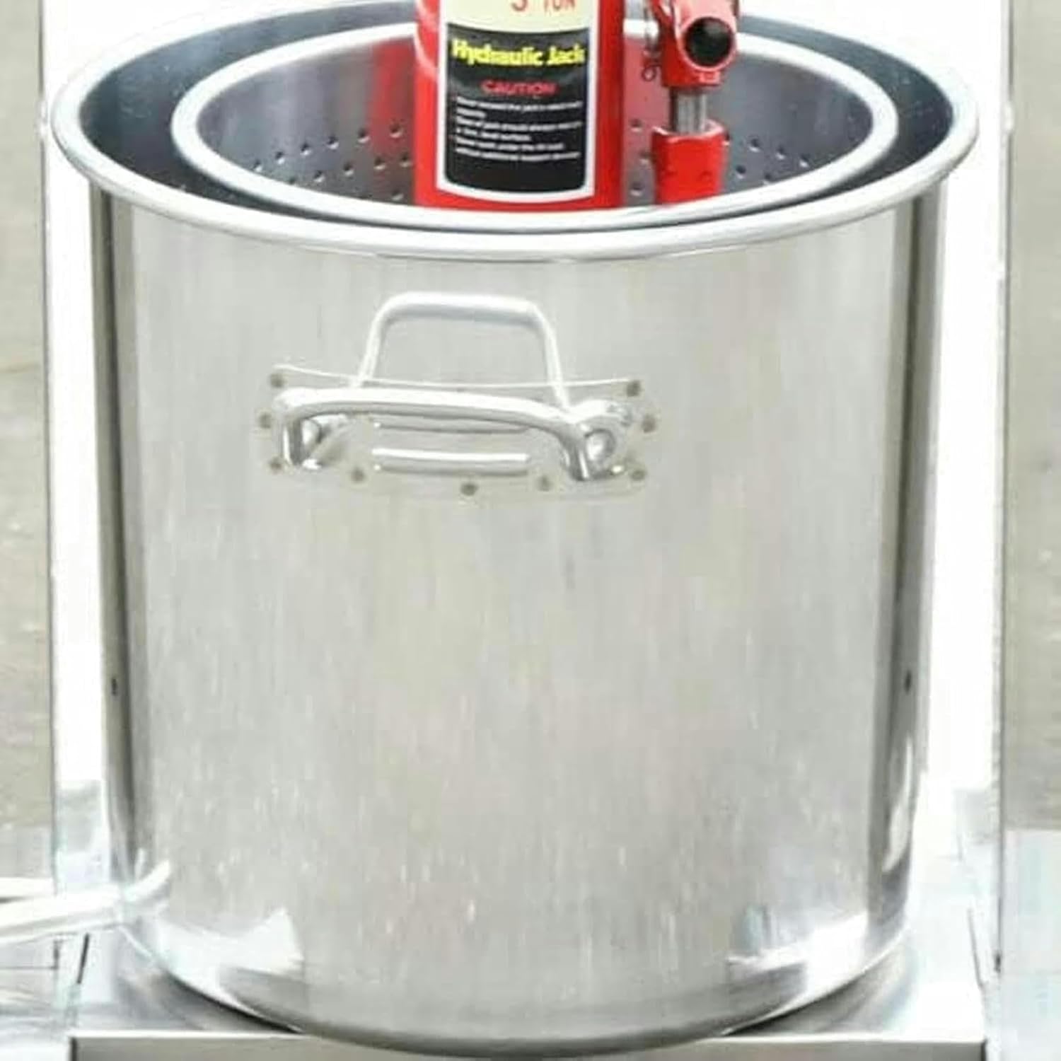 12L Fruit Wine Press Grape Crusher Juice Maker with Hydraulic Jack 304 Stainless Steel Fruit Press Cider for Wine, Cider, Vegetables Making Fruit Crusher~/