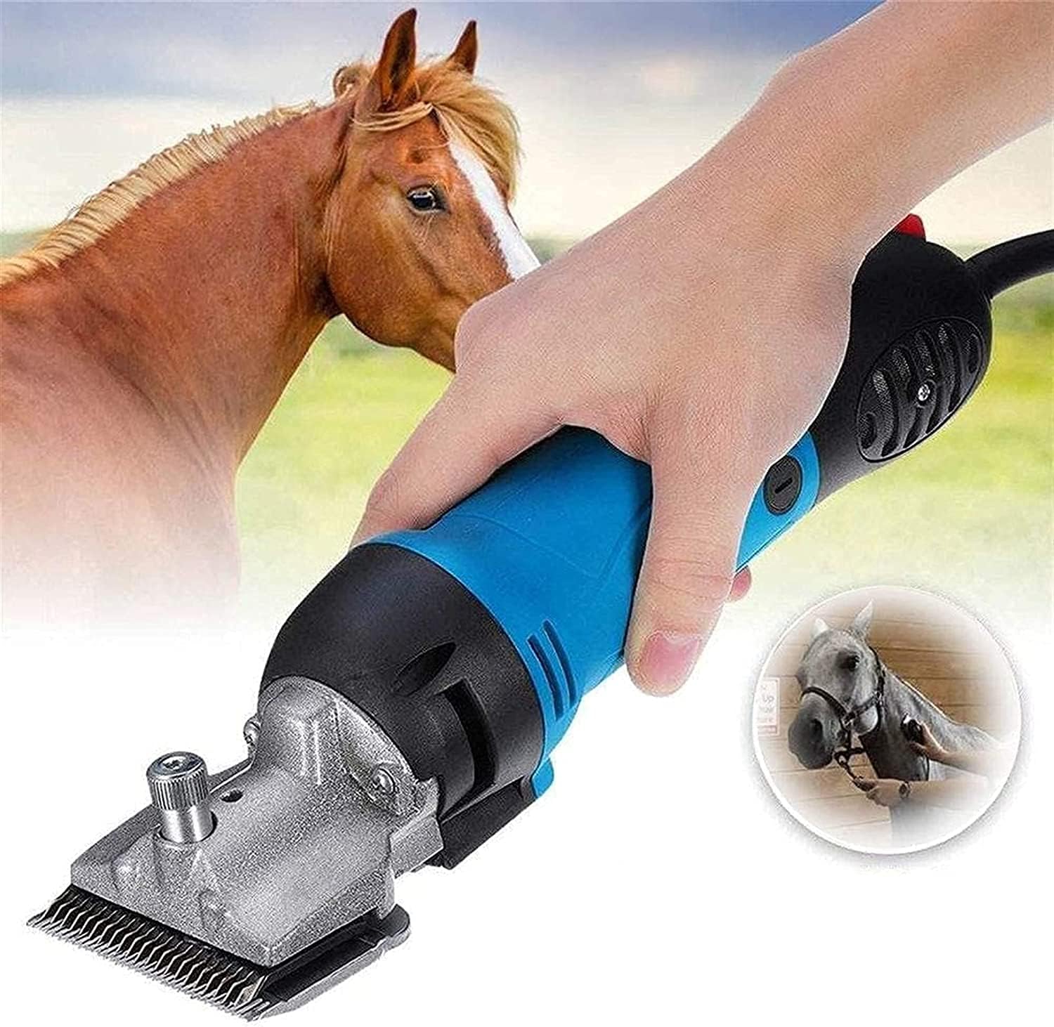 Professional Equine Trimmer Variable Speed Heavy Duty Horse Clipper 320W High Power Heavy Duty Pet