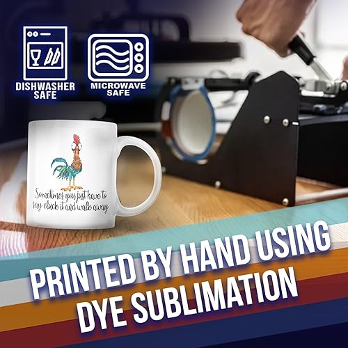 Miniatura 5 de Taza de café divertida Sometimes You Just Have To Say Cluck it And Walk Away M724