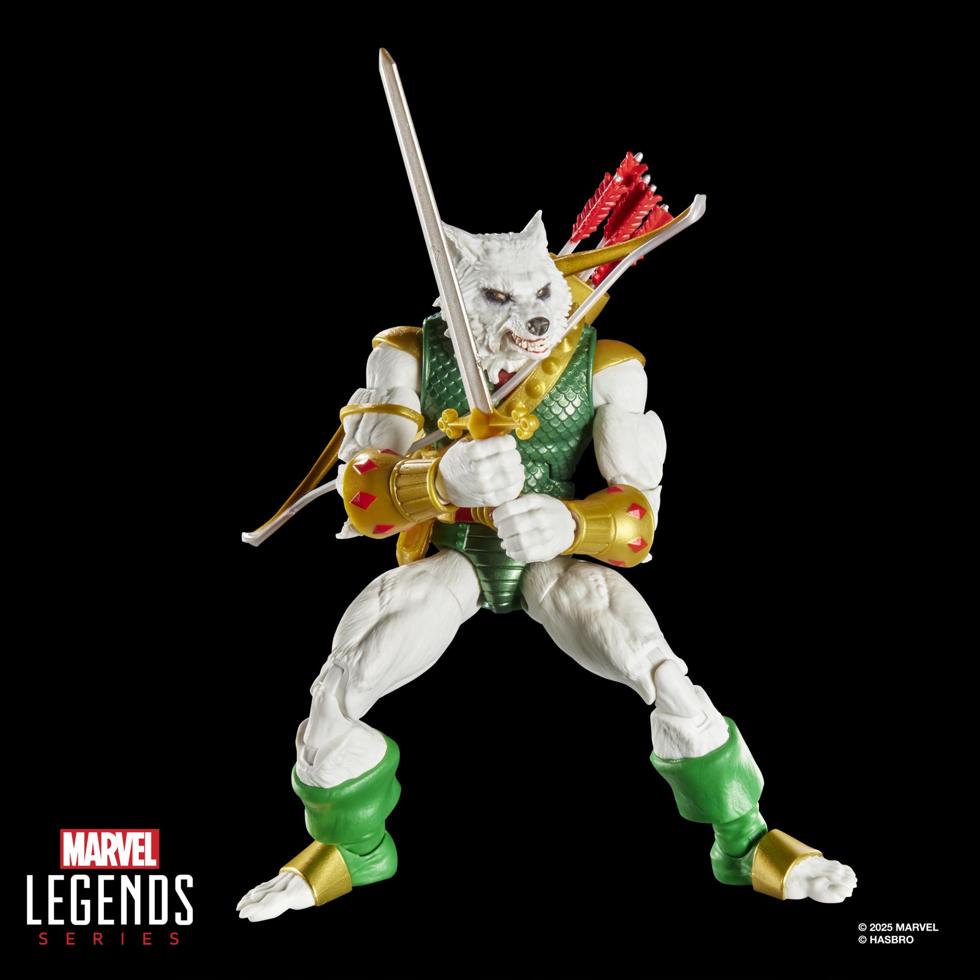 Marvel Legends Series, Magic: The Gathering, Man-Wolf, Figura de acción Spider-Man con Carta Exclusiva Metalizada de colección