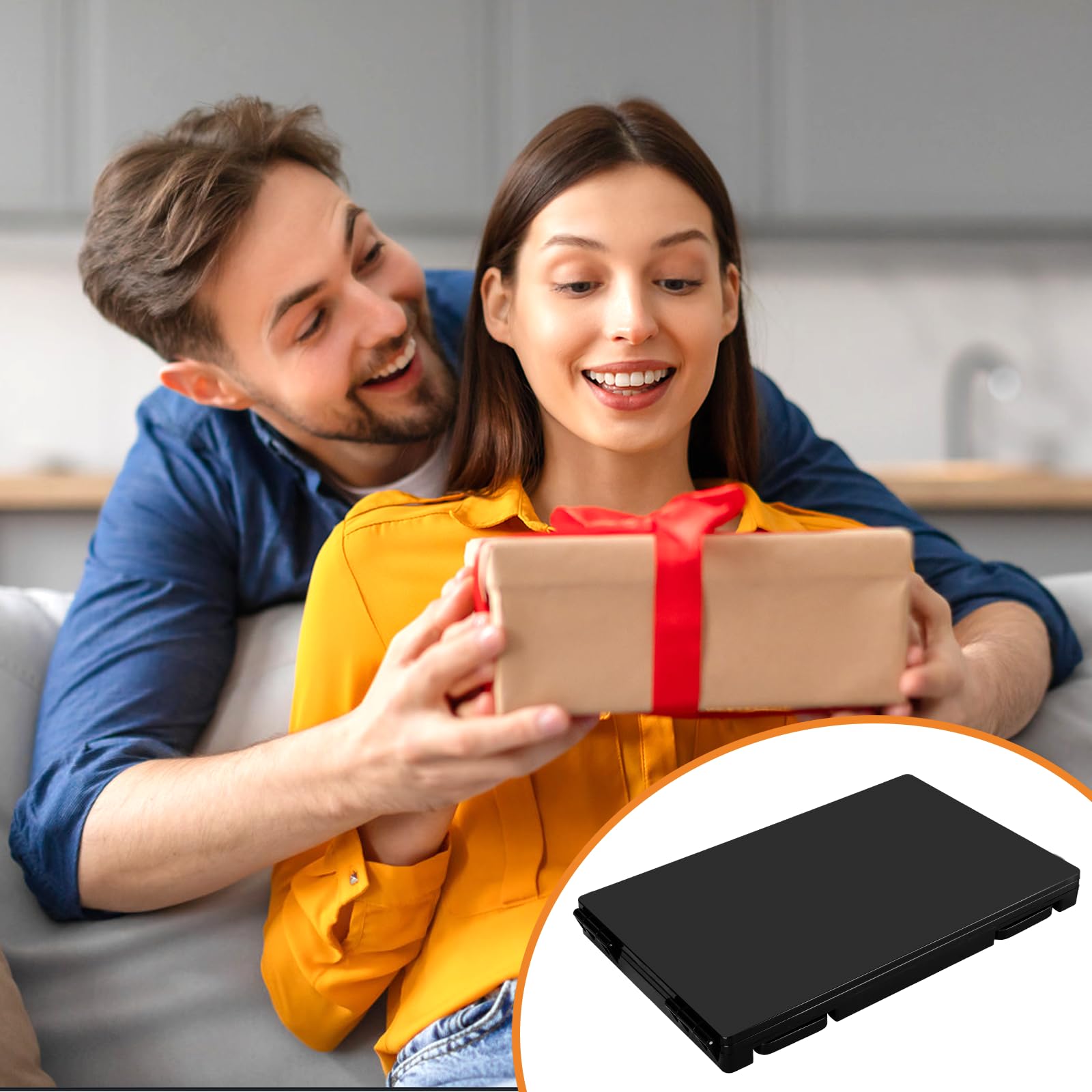 UCAMP Espejo de 360 Grados,Espejo de Tres Vías con LED y Ganchos Ajustables en Altura,Espejo de Afeitar,Espejo Tríptico para Cortes de Cabello,Afeitado,Maquillaje y Peinados,Incluye Lupa 10X