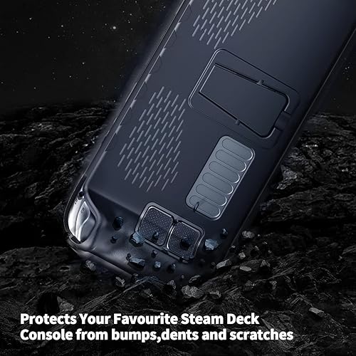 Miniatura 5 de BECONNA Protective Case for Steam Deck,TPU Protective Cover with Full Protection, Shock-Absorption, Non-Slip,Anti-Scratch Design, 6 Button Stikers