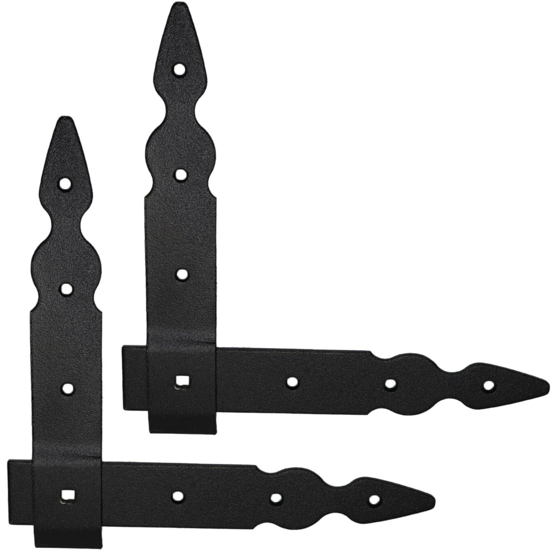 Pack of 2 x Flat Corner L Shape Plate, 200 x 200 mm Black Flat Right Angle Bracket, Powder Coated Steel Repair Brace Support, Joining Mending Plates Connector, Rust and Corrosion Proof