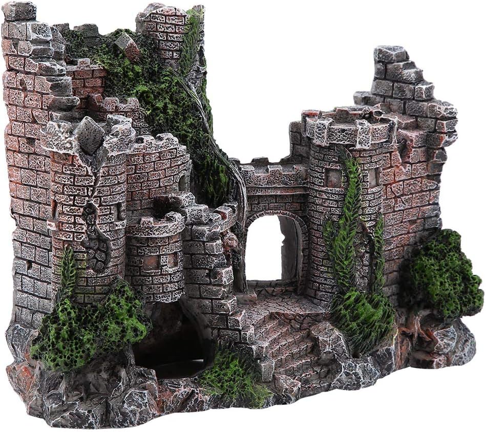 Gavigain Aquarium Decor Resin Hide House Fish Tank Ornamentsdecor for Aquarium Simulation Resin