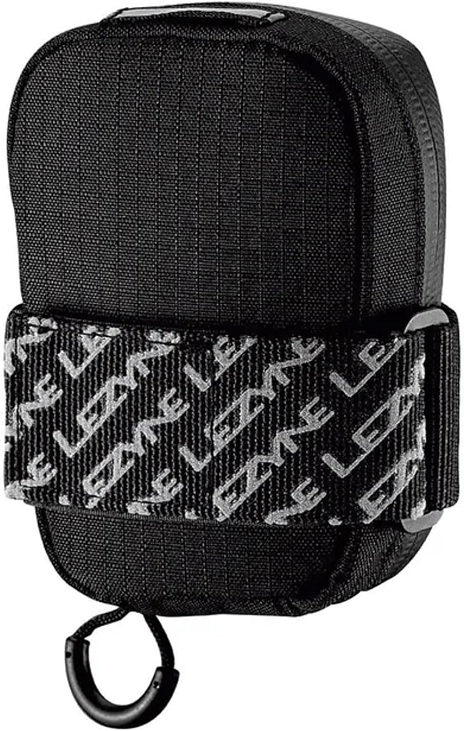 Lezyne Road Caddy Compact Saddle Bag: 0.4L Lightweight Nylon Under-Seat Pouch for Road Bikes, Velcro Mount, Clamshell Open, Reflective