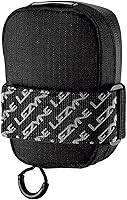 Lezyne Road Caddy Compact Saddle Bag: 0.4L Lightweight Nylon Under-Seat Pouch for Road Bikes, Velcro Mount, Clamshell Open, Reflective