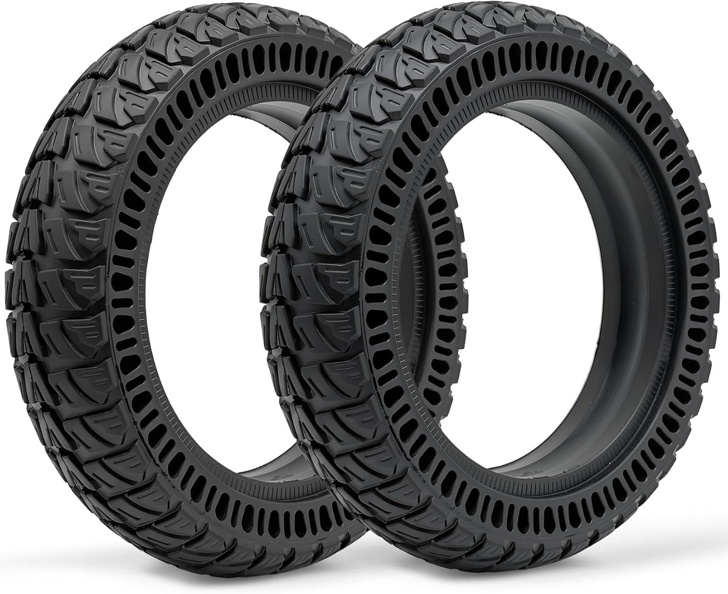 9 Inch 9x2.25 Solid Tire Fit for Gotrax GXL V2 XR/Apex XL/G3 Plus~Hiboy S2~Xiaomi M365~AOVOPRO ES80, 50/75-6 8.5x2.0 Off-road Replacement Tire, Explosion-proof Anti-slip Tubeless Tyre(2pcs)
