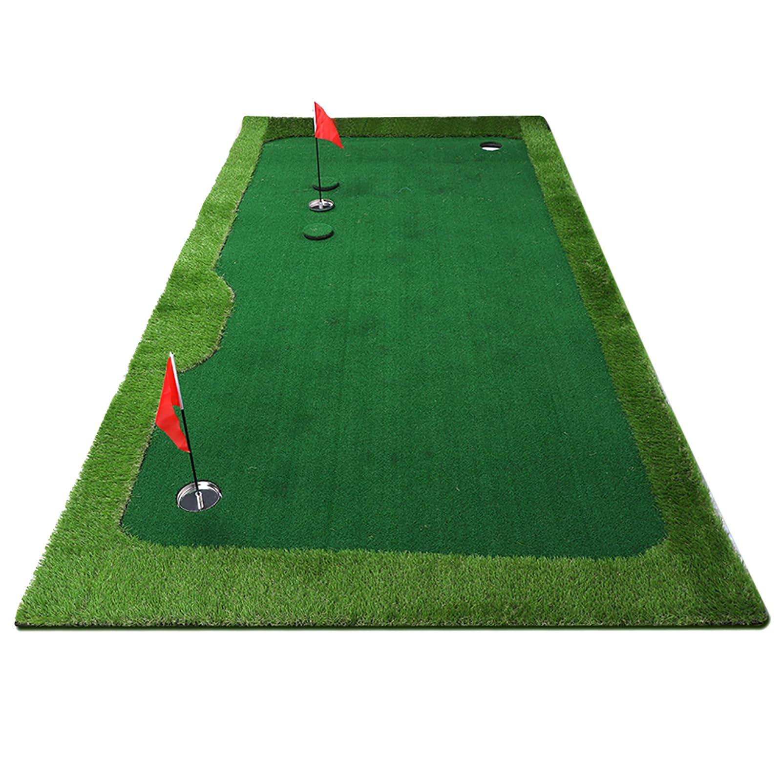Restokki Indoor Golf Putting Practicing Putter Simulator Training Mat with Gradient Aid Equipment (1.0×3m)
