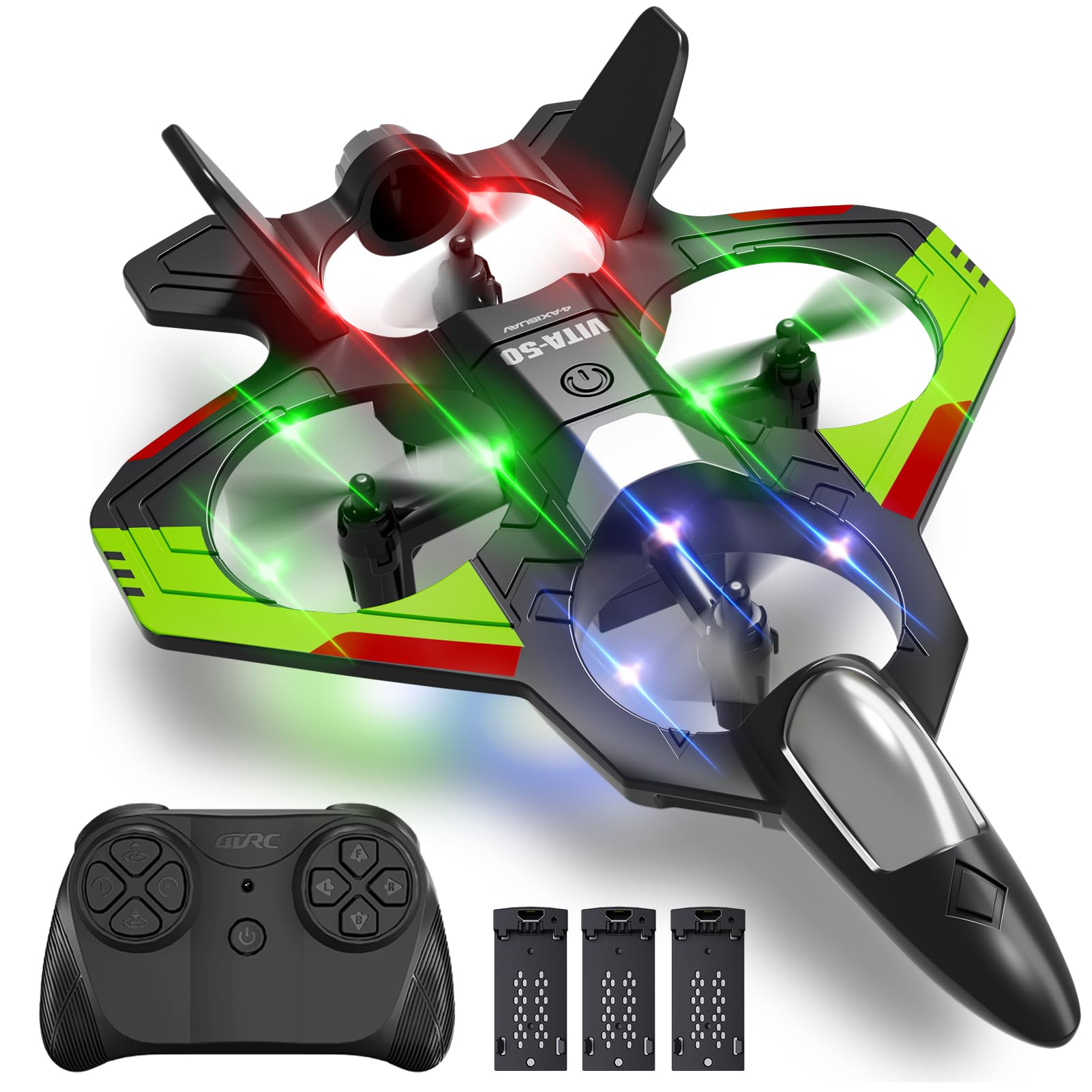 4DRC RC Planes Remote Control Airplanes with 3 Batteries, Foam RC Planes for Kids Adults…
