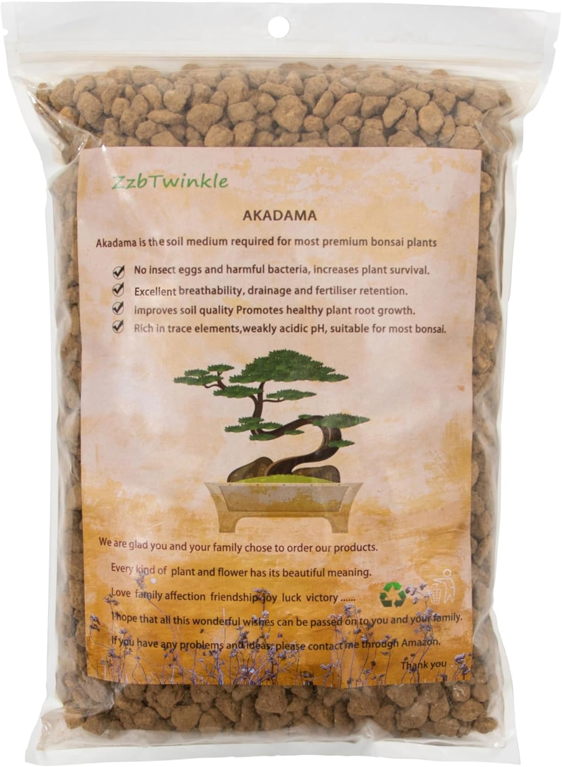 Japanese Super Hard Akadama Bonsai Soil - Small Grain (3-6mm), 6 lb (3.6 QT) | Premium Volcanic Clay Medium for Succulents,Cactus,Orchids, Bonsai & Topsoil