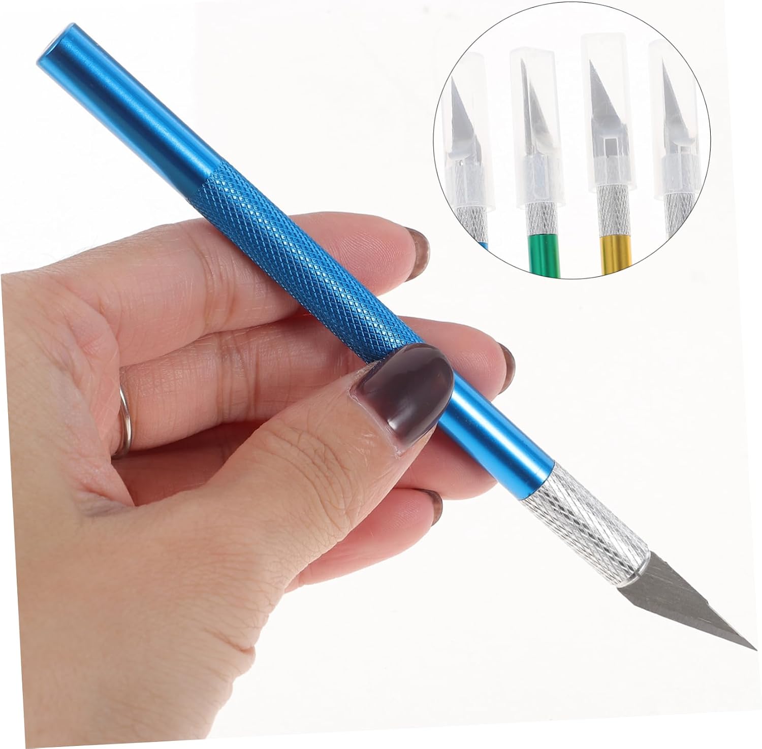Gadpiparty 12sets Hobby Knives Kit with Replacement Blades Precision Cutting Tools for Includes Knife and Blades Per Safe Storage Case - Handle