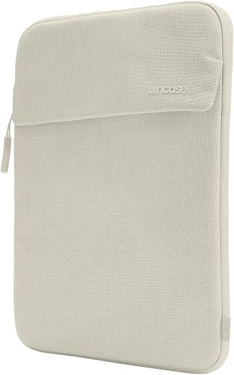 Incase Crosstown Sleeve with Woolenex - 13 Inch and 14 Inch Laptop and MacBook Sleeve Vertical Orientation, Cushioned Protection, Durable Construction, External Slip Pocket - Limestone