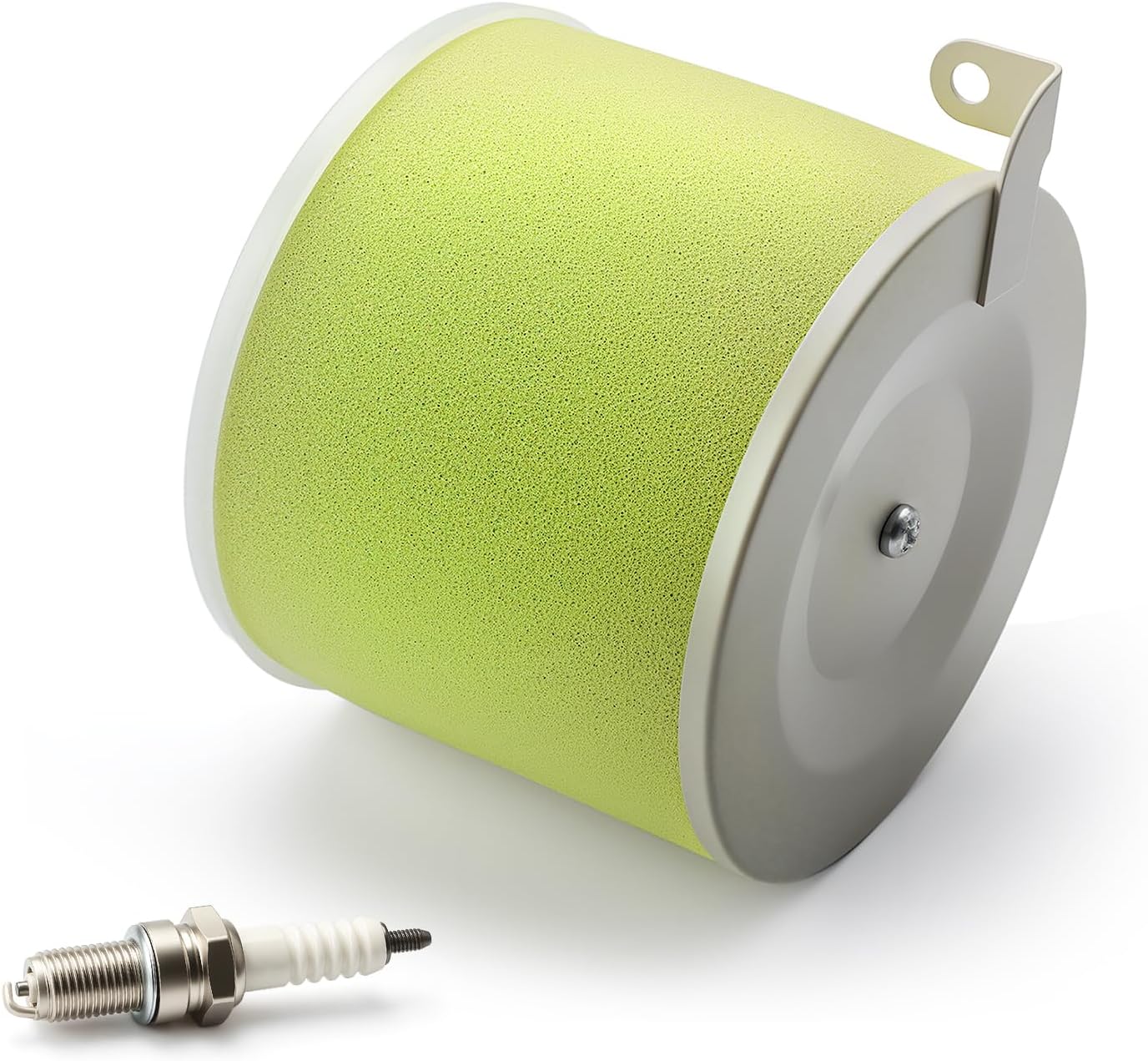 Air Cleaner + Body Guide Kit + Spark plug For 1989-2005 Kawasaki KLF300C/B Bayou 300 KVF300 KVF400 Prairie 300 400