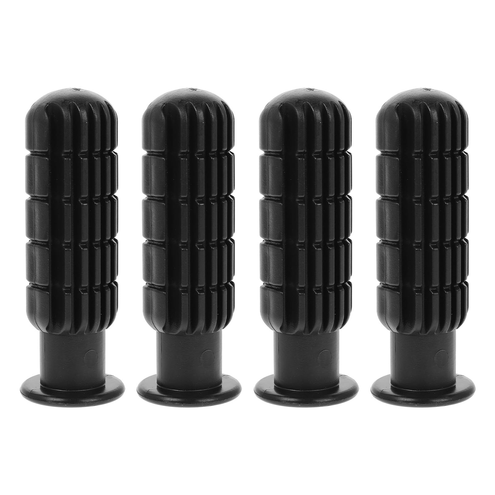 Manopole per Calcio Balilla 4 in Pvc Nero per Tavoli da 0,7m, Impugnature Resistenti All'usura Antiscivolo per Calcio da Tavolo