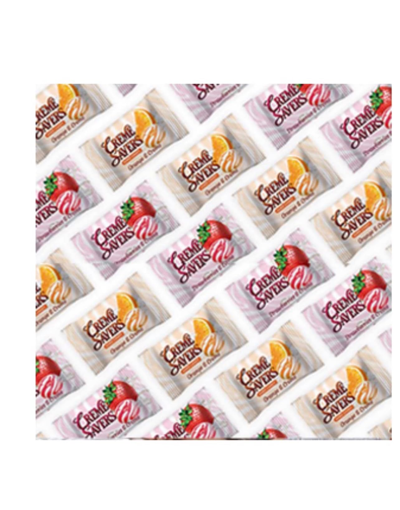 Cream Savers Hard Candy Original Classic Creamy Delight Individually Wrapped Candies The Taste of Fresh Strawberries or Orange — view 7