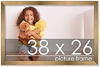Vista 132 de Poster Palooza Marco de madera de bronce dorado de 26 x 34 pulgadas, acrílico UV, respaldo de tablero de espuma y accesorios para colgar incluidos