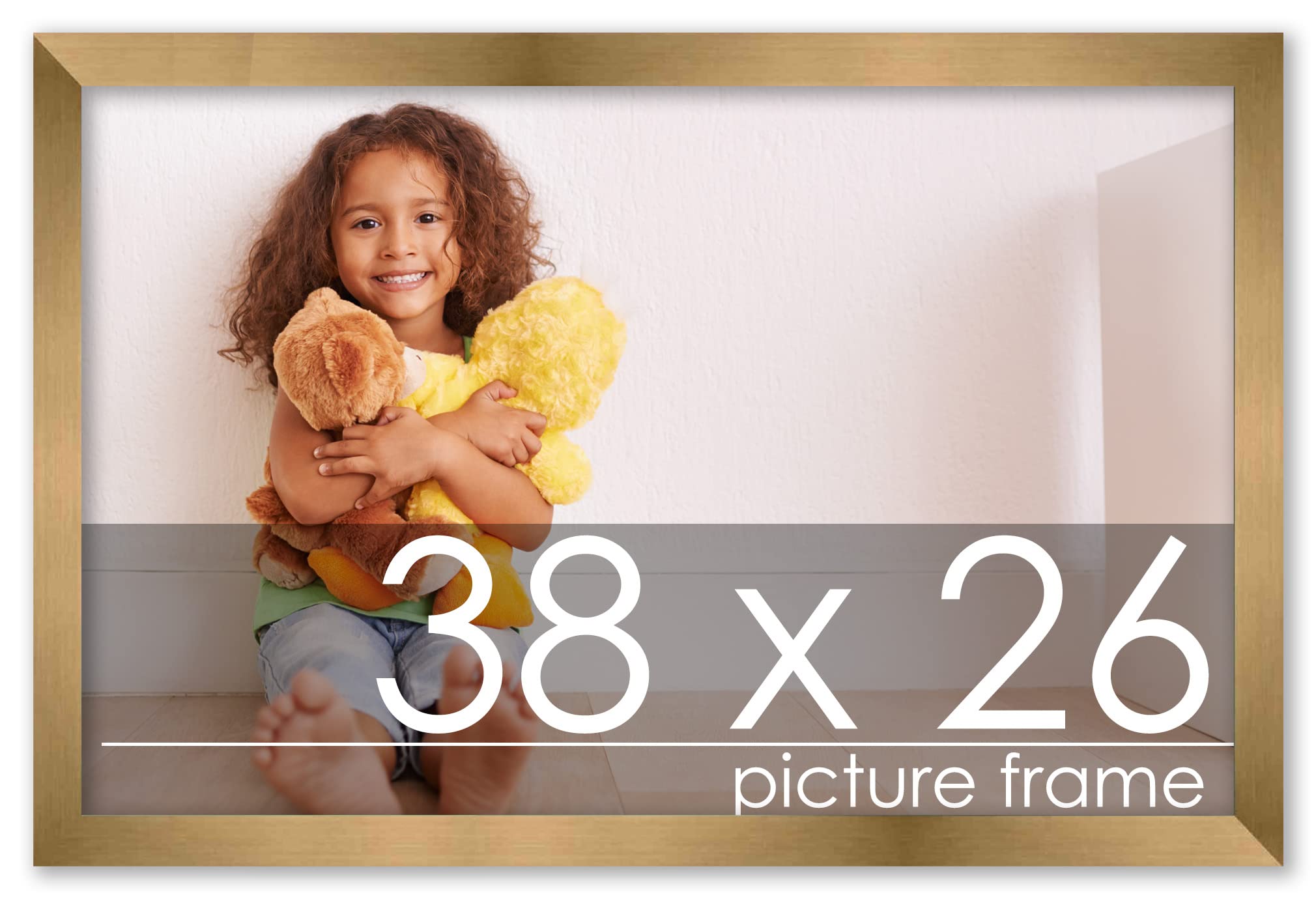 フォトフレーム Photo frame Amazon.com - Poster Palooza 38x26 Frame Gold Bronze Wood Picture