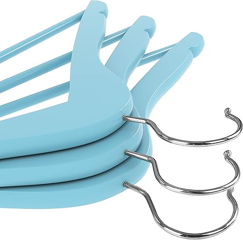 Miniatura 24 de Utopia Home - Paquete de 20 perchas de madera con ranura p/los hombros, de calidad prémium, duraderas y delgadas, para trajes, con gancho giratorio