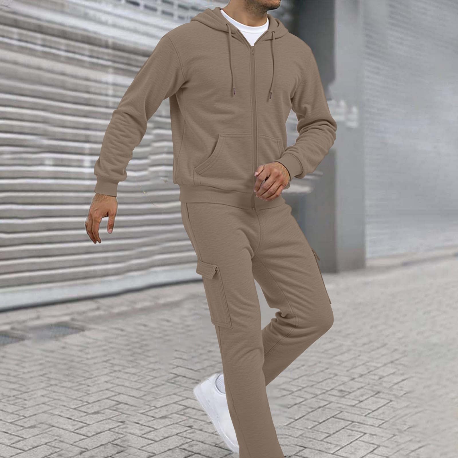 Trainingsanzug Herren Joggen Männer Set Trikot Laufkleidung Freizeit Outfit