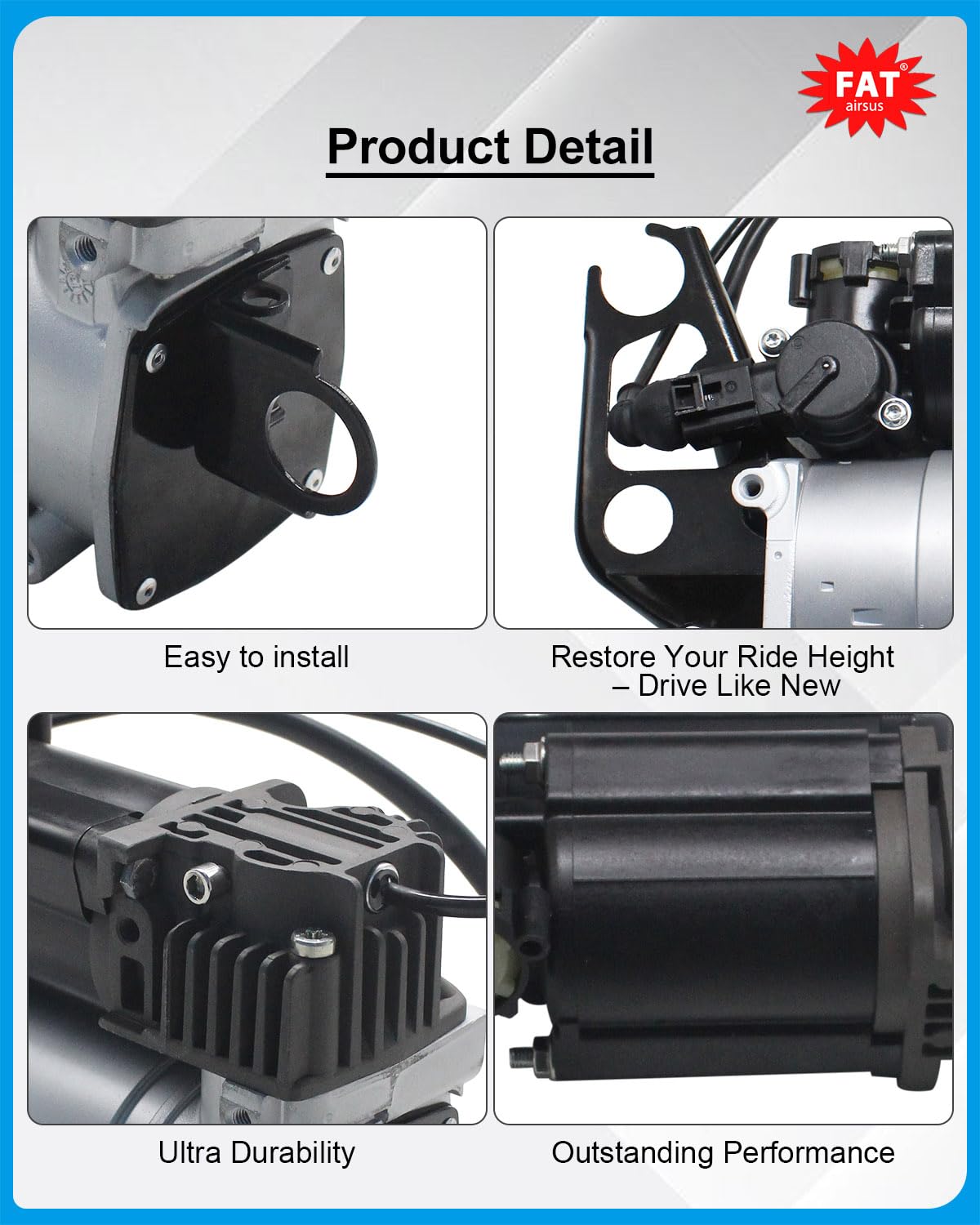 Pompa del compressore della sospensione dell'aria con il relè per Q7 2007-15 4L0698007B UK 2007-2015 7L8616007A 7L8616007C 7L8616007E 7L0698853
