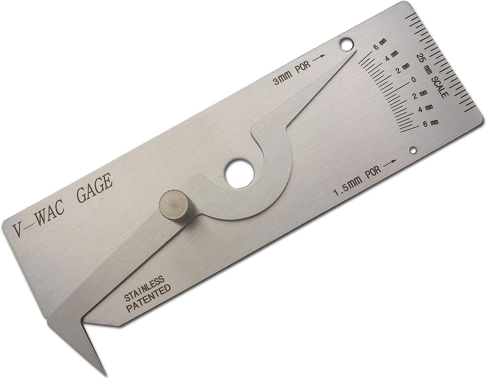 V-WAC Gage Single Welding Gauge Inspection Stainless Steel Metric